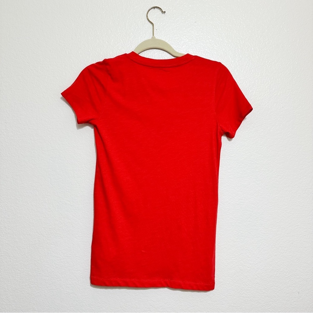 J. Crew Vintage Slub Cotton V-neck Tee in Red - Picture 4 of 4